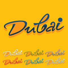 Flat design. Dubai