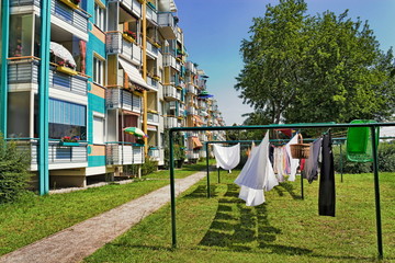 schwedt, Sanierter Plattenbau