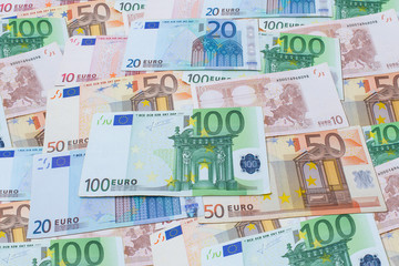 Background from euro bills