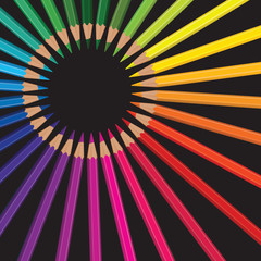 pencil rainbow