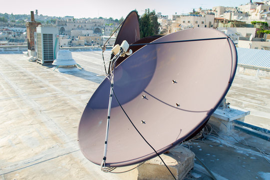 satellite antenna in Jerusalem