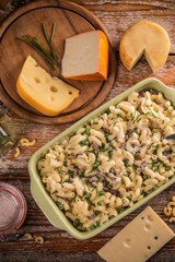 macaroni with cheese