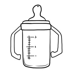 baby bottle with handle