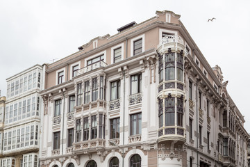 Fototapeta na wymiar buildings in Ferrol, Galicia, Spain