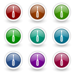 tool vector icon set