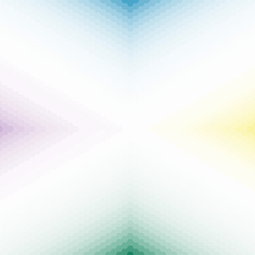 Vector gradient background of colorful hexagons