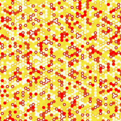 Vector digital background of hexagons