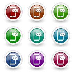 e-mail vector icon set