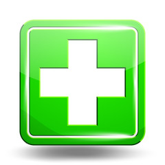 Medical Icon. Emergency Symbol. Green Set