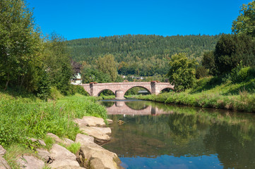 Fototapeta na wymiar Hirsauer Brücke Hirsau