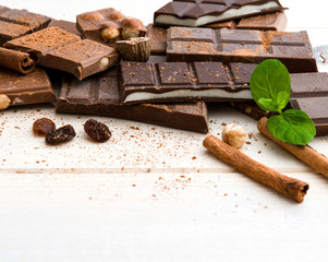 variety of chocolate