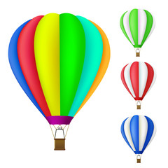 Fototapeta premium set of colorful Hot air balloon