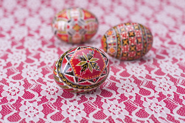 Traditional painted Easter eggs