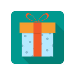 Gift box flat icon