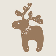 Christmas reindeer cookie