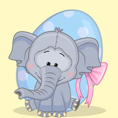 Elephant with egg
