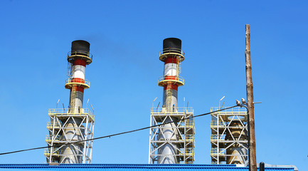 Chimeneas de la central térmica de Arrecife, Lanzarote