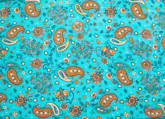 batik pattern on the scarf