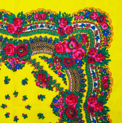 batik pattern on the scarf