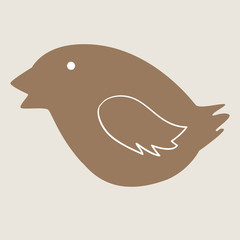 Christmas bird cookie