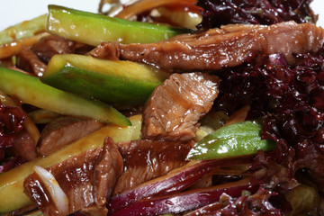 salad with meat