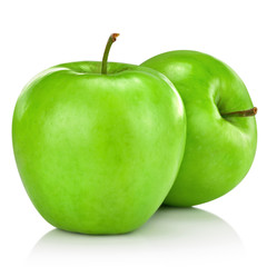 Green apple isolated