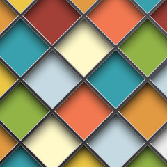colorful square cells