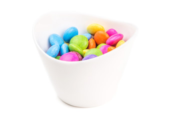 multicolored sweet choco lentils