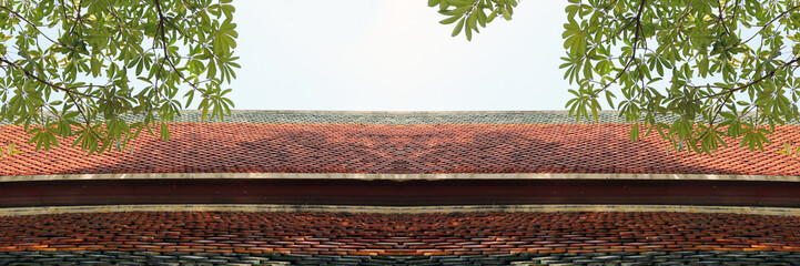 branch of a tiled roof