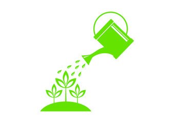 Watering can icon on white background © Anthonycz