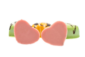 chocolate hearts candies