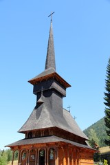 Fototapeta na wymiar Wooden church in Romania - Poiana Brasov