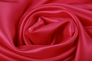 Obraz premium red silk folded rose