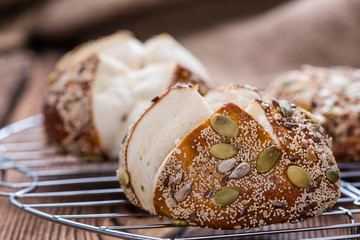 Pretzel Rolls (with Seeds)