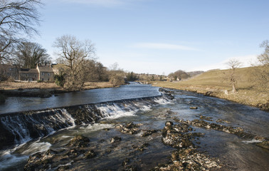 River in an english countryside landscape