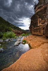 Slide rock park bei Sedona, Arizona in USA