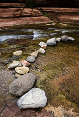 Kunst mit Naturgegenständen in Sedona, USA