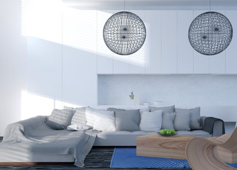 Modern modular corner couch with cushions