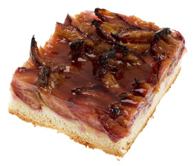 Stück Pflaumenkuchen (Blechkuchen)