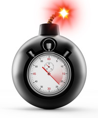 Chronometer on black bomb