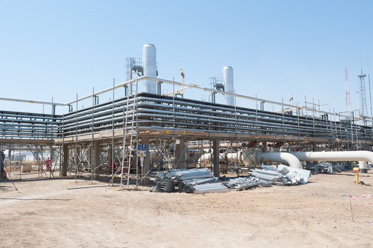 Construction of oil pumping station