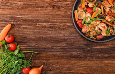 Meat with vegetables