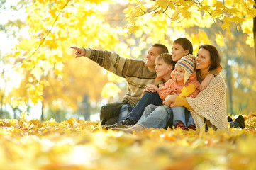 Happy smiling family