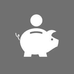 Icono hucha cerdito perfil FO