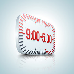From 9:00 to 5:00