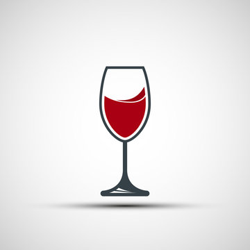 Vector logo wineglass