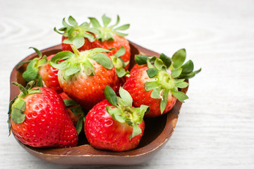 Strawberries in a bowl