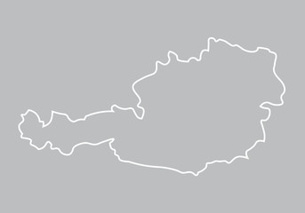 abstract map of Austria