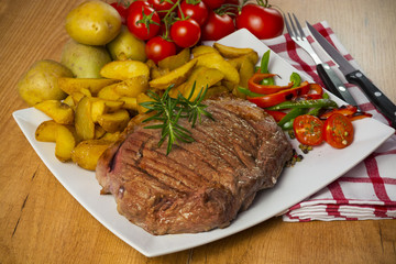 Chuletón en barbacoa