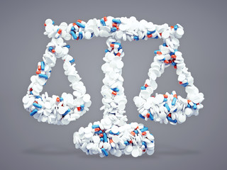 3d medical scales sign